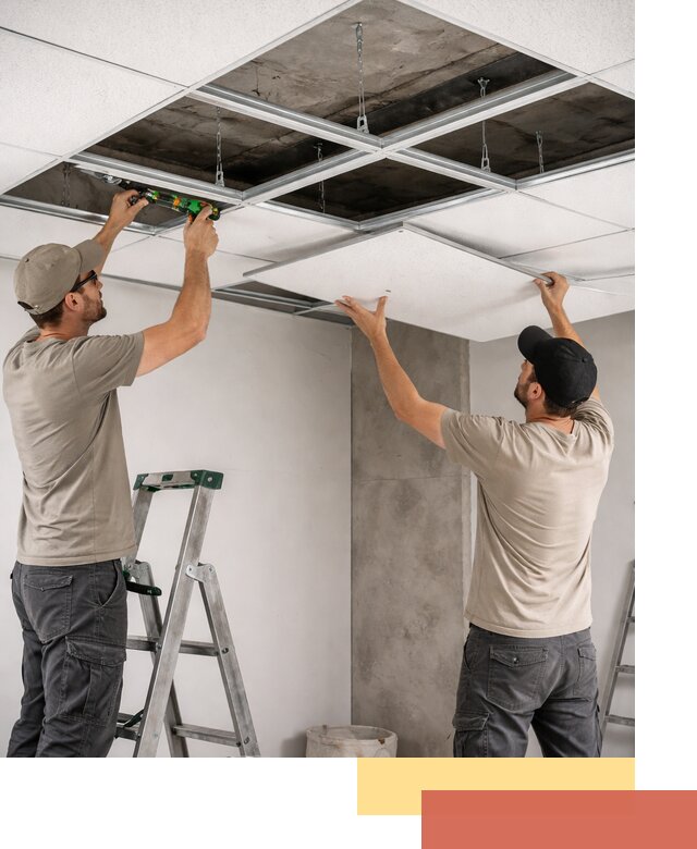 Монтаж потолка Армстронг под ключ в Междуреченске