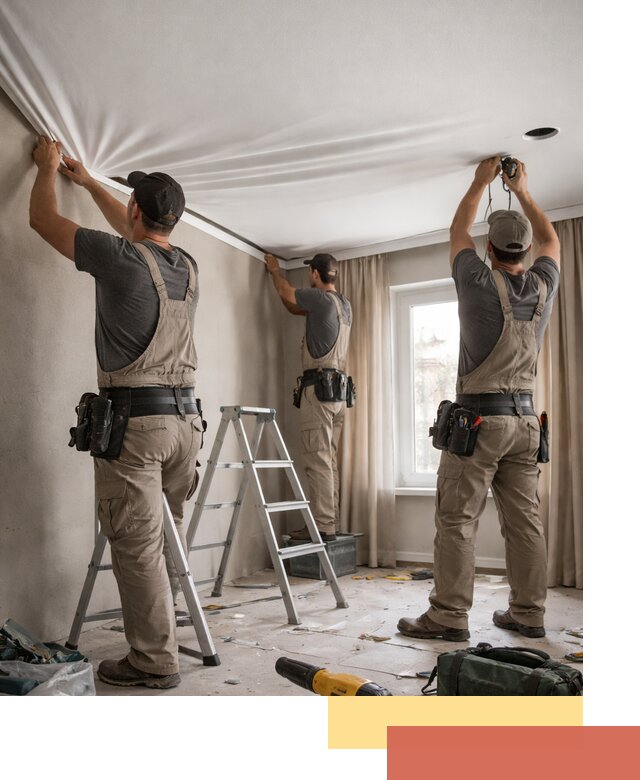 Монтаж матового натяжного потолка в Междуреченске качественно и быстро