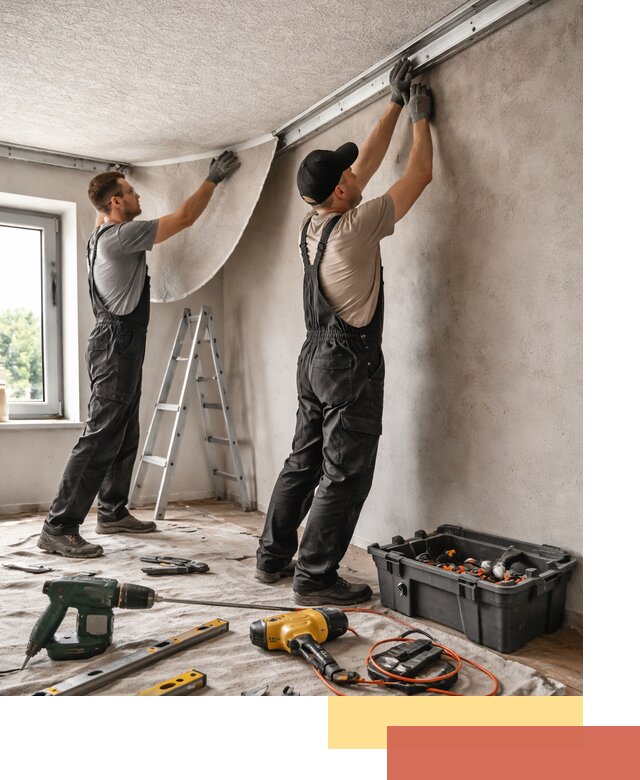 Монтаж фактурного натяжного потолка в Междуреченске качественно и быстро