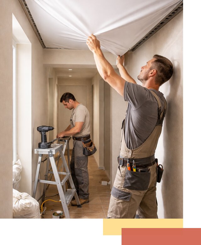 Монтаж натяжного потолка в прихожей в Междуреченске