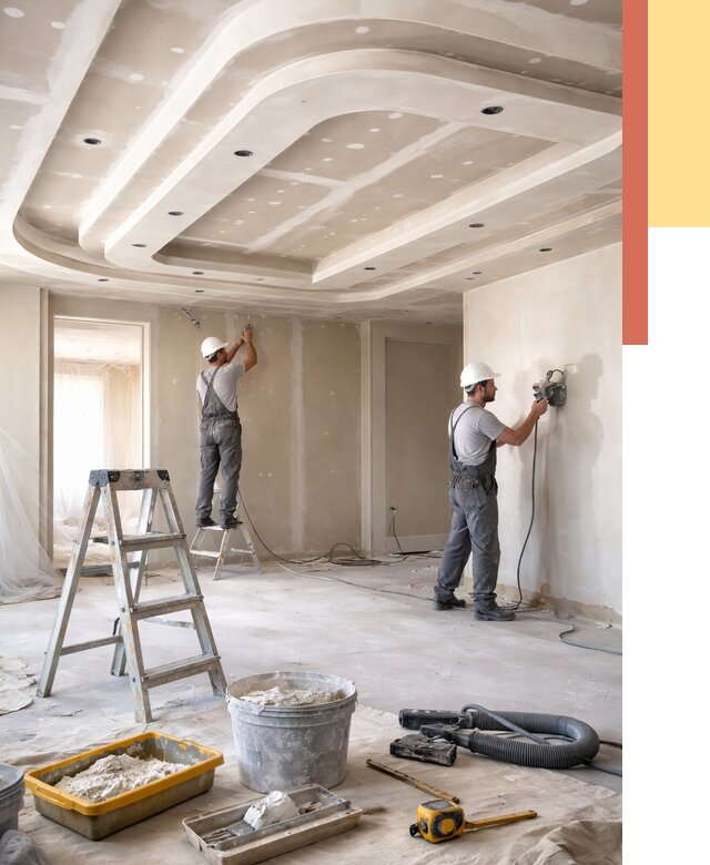 Многоуровневый потолок из гипсокартона в Междуреченске от 758 руб. под ключ | ОТДЕЛОЧНИК-Мжд