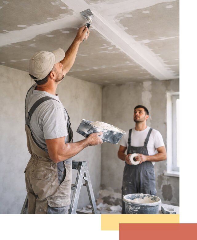 Обработка швов потолка ГКЛ в Междуреченске: качественная заделка и шпатлевка