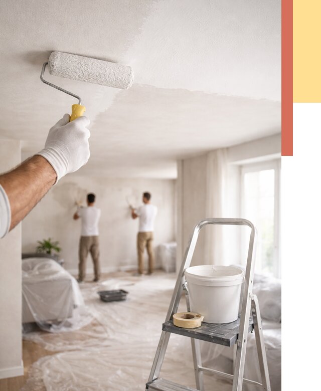 Покраска потолка акриловой краской в Междуреченске от 2526 руб. | ОТДЕЛОЧНИК-Мжд