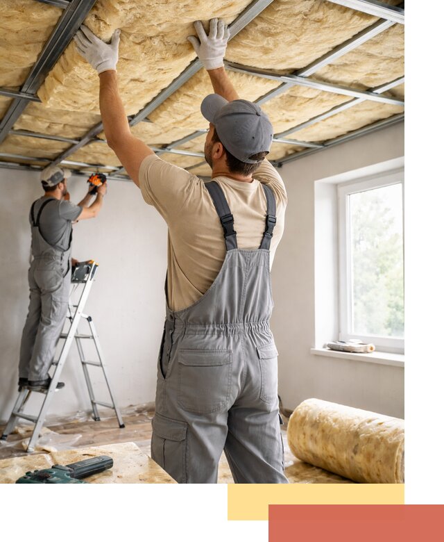 Утепление потолка под ключ в Междуреченске качественно и быстро