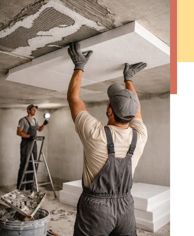 Утепление потолка пенопластом в Междуреченске от 4547 руб/м2 — недорого и быстро | ОТДЕЛОЧНИК-Мжд