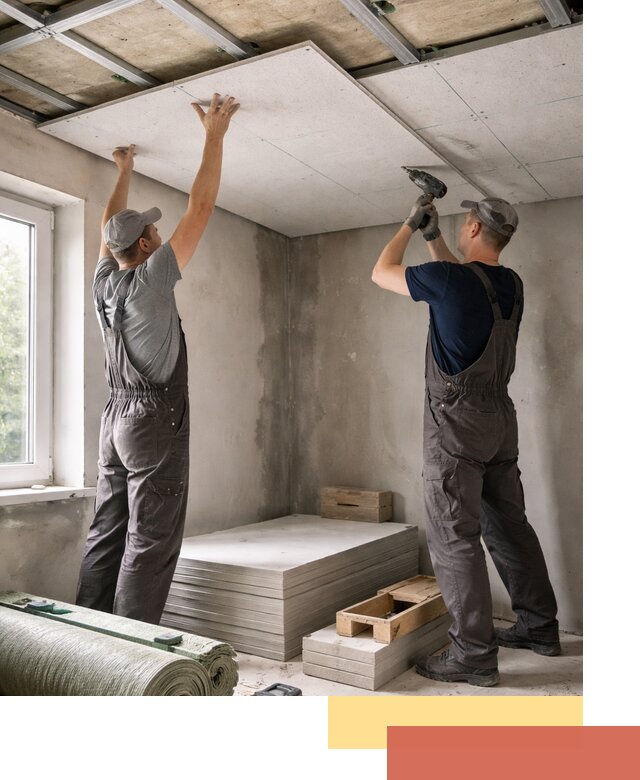 Шумоизоляция потолка панелями ЗИПС в Междуреченске